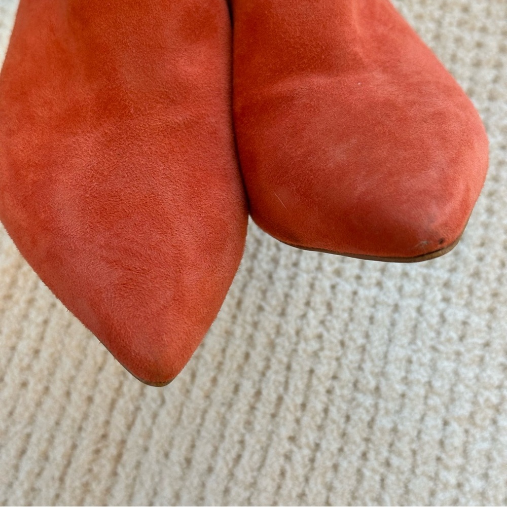 Sommits coral spanish suede heels sz 39 - Picture 5 of 8